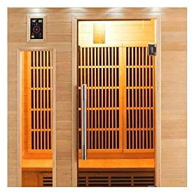 France Sauna - SN-Apollon-Q3 - Sauna Infrarouge Apollon - Bouton on/Off - Purification de la Cabine par Ioniseur - Chromothérapie 7 Couleurs - 3 Places