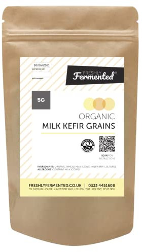 Freshly Fermented – Organic Certified Milk Kefir Grains Starter Culture