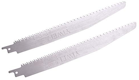 SHOTAY Lames de scie, 2 pièces S1122C Lame de scie Alternative en Acier Inoxydable pour Couper la Viande d'os Bois Outil de Coupe en métal