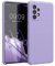 kwmobile Cover per Samsung Galaxy A52 / A52 5G / A52s 5G Custodia - Back Case per Smartphone in Silicone TPU - Protezione Gommata - lavanda lilla