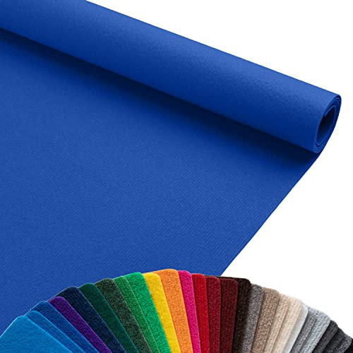 Primaflor Event-Teppich Meterware Dublin - Marine-Blau, 2,00m x 3,00m, Viele Farben, Schwer Entflammbarer Hochzeits-Läufer, B1 Messeteppich, Gangläufer