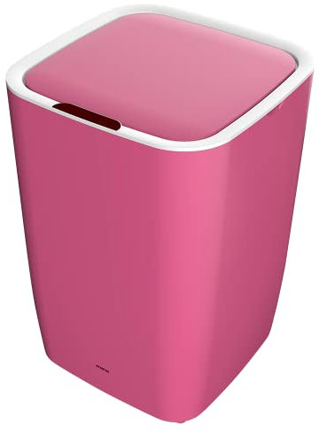 Infiniton Papelera Inteligente BIN9 (Rosa, 9 Litros, Cubo de basura con sensor automatico, Free Movement (sin cables))