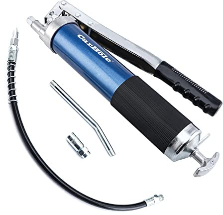 CarBole Pompe à Graisse • Pistolet à Graisse • Grease Gun Heavy Duty 8000 PSI avec Tuyau Flexible de 12 Pouces 400CC