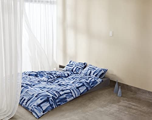 Calvin Klein Painted Gestures, Single, 155X220 cm+80x80 cm Duvet Cover Set, Ink Blue