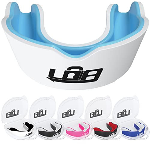 Protector bucal deportivo para rugby, artes marciales mixtas, hockey, boxeo y más. Protector bucal deportivo multicapa, máxima protección para hombres y mujeres (a partir de 12 años). Máxima seguridad