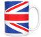 Mug Monster - Drapeau Union Jack, souvenir britannique ou Londres, cadeau du jubilé – Tasse à café en céramique, cadeau pour homme ou femme, tasse extra large et géante disponible, tasse blanche et