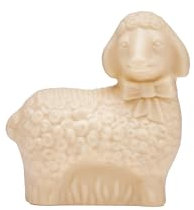 10x 30 g Kleines Lamm - weiße Schokolade/Osterhase/Schokolade/Oster-Schokolade/verschiedene Figuren zur Auswahl/Ostern