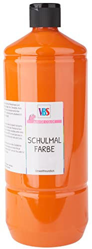 VBS Schulmalfarbe 1 Liter Matt lösungsmittelfrei deckintensiv Temperafarbe Orange