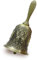 HUIANER Handglocke aus Metall für Abendessen, Hochzeitsglocken für Restaurant, Service, Glocken, Bar, Schule, Klassenzimmer, Alarm und Heimdekoration (Messing)