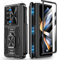 Doeshine Cover per Z Fold 4, Slot per Penna S, Protezione Della Fotocamera e Cerniera, con 360 Rotante Supporto, Davanti Pellicola Protettiva, Custodia Galaxy Z Fold 4 (Nero)