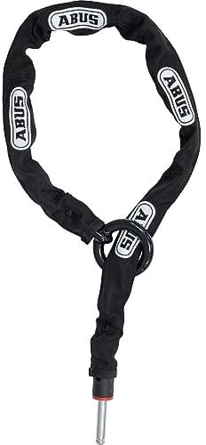 ABUS Rahmenschloss-Einsteckkette – Adaptor Chain 2.0 6KS – Kette zur Zweitsicherung des Fahrrads – 6 mm stark – 100 cm lang – Schwarz