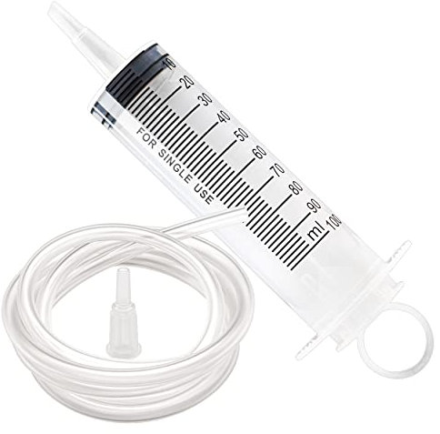 Spritze 100 ml mit Schlauch 1 m