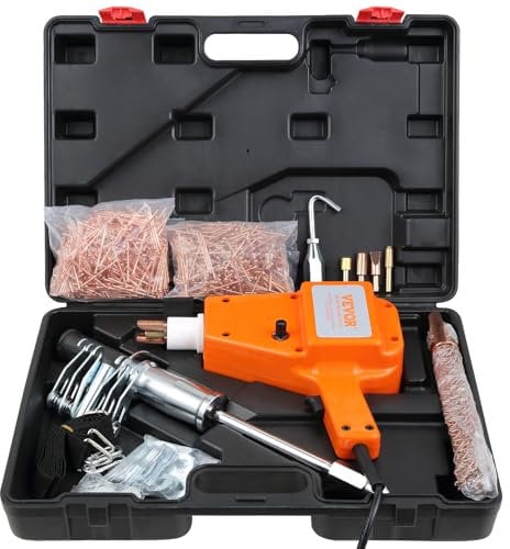 VEVOR Kit di Estrattore Riparazione per Carrozzeria 800VA Saldatrice per Rimozione delle Ammaccature Saldatore a Punti 32x24cm, Strumenti per la Riparazione delle Ammaccature per Carrozzeria Autocarri