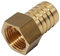 SKIR'CO (1 pièce) Raccord en laiton cannelé femelle 1/2 x 20 mm, adaptateur de tuyau barbelé, connecteur de queue de tuyau, filetage BSP