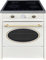 GURARI Retro Cucina a induzione GCH E 612 CR r Elettrica Cucina a Libera Installazione 60 cm Crema | Forno 8 funzioni | Piano Cottura in Vetroceramica a 4 Zone, Classe Energetica A, Design Vintage