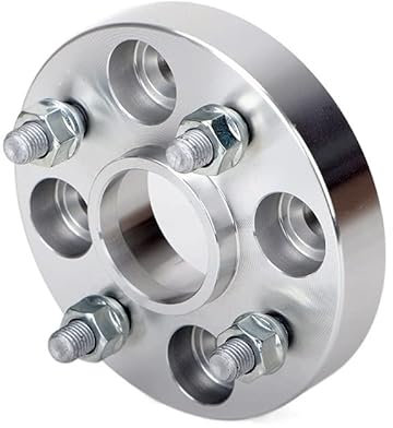 Spurverbreiterung 2/4 Stücke 15/20/25/30 mm PCD 4x100 CB 56,1 mm Rad Spacer -Adapter Spurplatten (Color : 2PCS 25mm Silver)