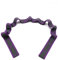 GIMIRO Fitness-Gummiband Segmentiertes Widerstandsband für Yoga Pilates Tanz Stretchband Rehabilitations Spannband (Purple - 9 Loops)