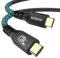 MOSHOU Thunderbolt 4 Kabel 1M - 240W USB 4 Kabel,8K USB C Kabel,8K@60Hz,4K@120Hz, 240W Leistung & 40Gbps Datentransfer - schnell Ladekabel für iPhone15 Galaxy S23/S22 Macbook Matebook iPad Hub