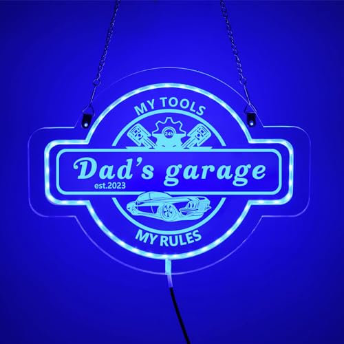 Enseigne Au Néon Acrylique Personnalisée Pour Garage, Enseigne Lumineuse De Garage, Enseigne LED De Garage, Enseigne Au Néon De Nom De Garage, Enseigne De Garage Personnalisée Pour Hommes