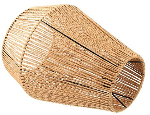 Angoily Hängeleuchte Schirm Aus Pappe Vintage Deckenlampe Abdeckung Für Lampe Moderner Lampenschirm Für Wohnzimmer Schlafzimmer Küche Balkon Flur Büro
