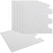 MUXHEL 6er-Set Fliesenaufkleber Klebefliesen, 30 x 30 cm 3D Fliesenaufkleber Aufkleber für Bad Küche, Küchenrückwand Fliesen Wandfliesen Selbstklebend, Weiß PVC Metro Fliesendekor