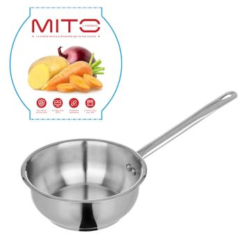 KASANOVA Mito casseruola in acciaio inox argento Cottura (Mini casseruola 14 cm)