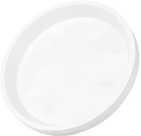 INOOMP 10st Wasserschale Quadratischer Blumentopf Untersetzer Für Blumentöpfe Blumentopf Aus Keramik Outdoor-Pflanzen Keimschale Für Pflanzen Tropfschale Plastik Weiß Draussen Beckenmatte