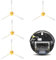 4er Pack Ersatzbürsten Set,Staubsauger Zubehör Bürsten mit 3 Seitenbürsten für iRobot Roomba 600/700/800/900 Series 614 675 692 677 850 860 865 870 880 885 890 960Roomba Zubehör Saugroboter Ersatzset