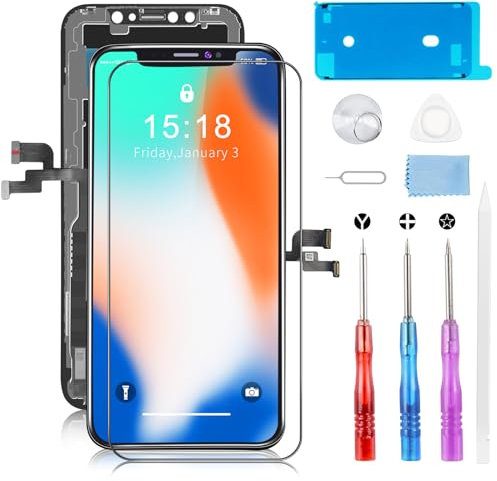 Display für iPhone XS Bildschirm Ersatz: Moautodc 5.8 LCD Bildschirm FHD 3D Touchscreen Digitizer Rahmen Montage und Reparaturkits