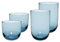 Villeroy & Boch like. by Like Ice Trinkgläser-Set 4-teilig, Wassergläser (370 ml) und Longdrinkgläser (450 ml), Kristallglas, Blau