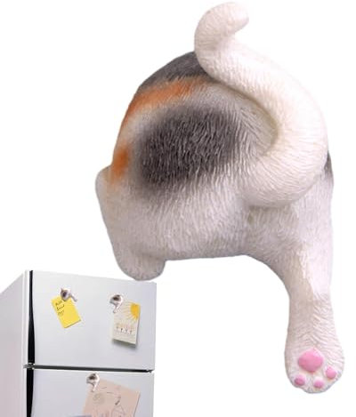 Cat Butt Fridge Magnets, Cat Butt Magnets for Refrigerator - Whiteboard Magnets - Sturdy Resin, Fun and Creative Novelty Cute Decorative Magnets in the Shape of a Fridge