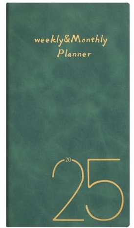 Terminplaner 2025, Terminbuch 2025 - Täglicher Wochen- und Monatskalender | Vertikales Kalenderbuch, Terminplaner, Agenda 2025 für Zeitmanagement