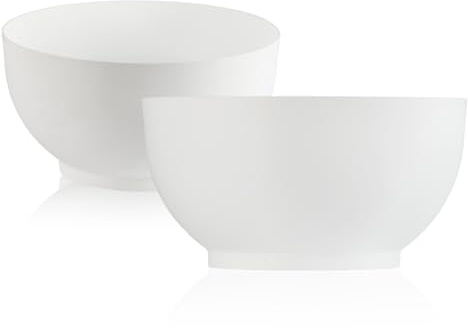Tymar Pflanzschale für draussen, Blumenschale rund, Grabschale Kunststoff Matte (Weiß; ø 24 cm)