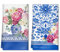 Arquiel Küchentücher 2 Stück, Geschirrtücher Weiche 100% Microfaser Blaue und weiße Porzellan Blumen Küchenhandtuch Set Super Saugstarke Dick Hochwertige Trockentuch Bar Handtücher 40 x 60CM