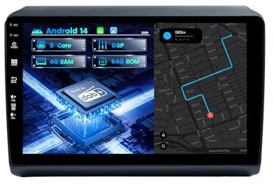 MISONDA Eingebaut DAB+ Autoradio Android 14 Carplay Für Ducato/Jumper/Boxer 2006-2015 GPS Navi Kamera+Mic 4GB+64GB