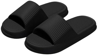 Cozislides Original Badelatschen Damen Herren - Super Weiche, Rutschfeste Hausschuhe & Badeschuhe mit Dicker EVA Sohle - Unisex Pantoletten, Sommer Flip Flops für Indoor/Outdoor