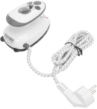 Mini Artesanía de Hierro Liviano Planchado Eléctrico Pequeño Compacto de de Planchado para Viajar, Planchas de Miniatura Estándar Europeas