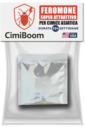 CIMIBOOM | Ricarica universale per trappola a Feromoni attrattivi per Cimice Asiatica, Marmorata e Verde. Made in USA. Durata 12+ settimane. Super attrattivo. 1 ricarica.