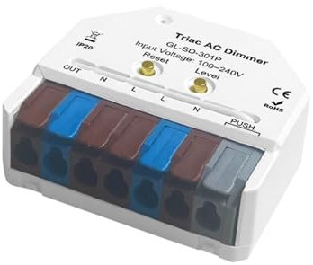 Interrupteur à bouton-poussoir variateur AC Triac 3.0