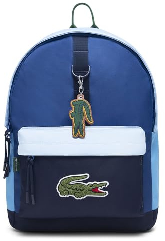 Lacoste Core Solid Backpack für Jungen | Reißverschluss | Hellblau, One Size
