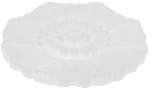 ABOOFAN Médaillon de Plafond Blanc Décoratif Design Élégant, Facile à Installer pour Rénovation et Décoration Intérieure, Cache Plafonnier pour Salon et Chambre