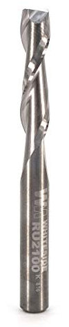 Whiteside Router Bits RU2100 Standard Spiral Bit with Up Cut Solid Carbide 1/4-Inch Cutting Diameter and 1-Inch Cutting Length