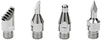 Dremel 204 VersaTip Set di accessori, 4 punte per pirografia per disegnare, ombreggiare, fare strisce su legno e altri materiali