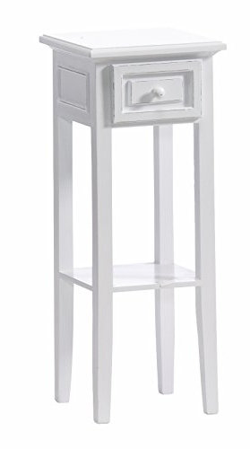 Shabby Chic Telefontisch Beistelltisch Antik Weiß