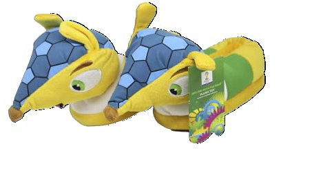 FIFA 803 Chaussons Chauds en Peluche Fuleco Coupe du Monde Football Brésil 2014 24,8 cm