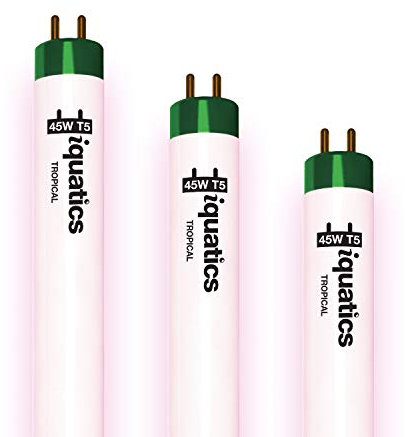 iQuatics Juwel Compatible Aquarium Fluorescent Light Bulb T5 (3 Pack), Tropical, 45w 895mm 36