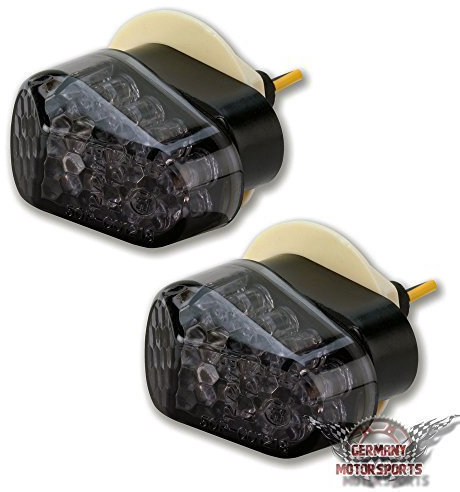 LED MINI VERKLEIDUNGS BLINKER YAMAHA YZF R1 02-16 RJ05 RN09 RN12 RN19 RN22 SMOKE SCHWARZ GETÖNT