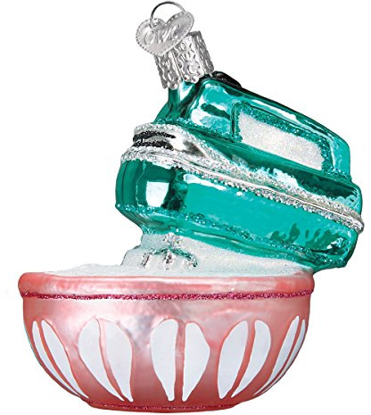Old World Christmas Glass Blown Ornament Hand Mixer (32294)