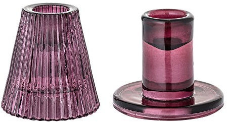 Bloomingville Kerzenhalter 2er Set, purpur