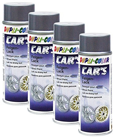 DUPLI_bundle 4 x Dupli de Color Cars Llantas Barniz Aluminio Llanta Plata 400 ML 385919